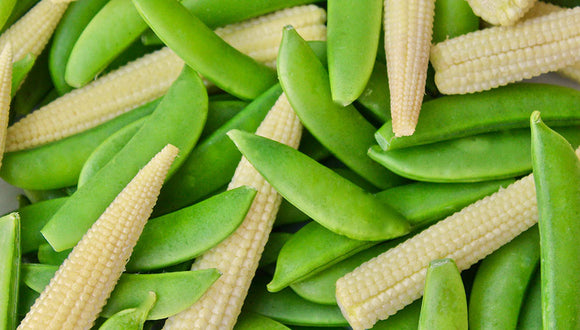 Sautéed Baby Corn with Snow Peas